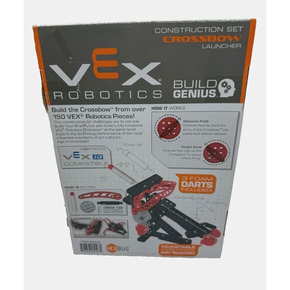 HEXBUG VEX Robotics Crossbow Shoots 15‎ Feet Alternate Builds Foam Darts NEW - Picture 3 of 7